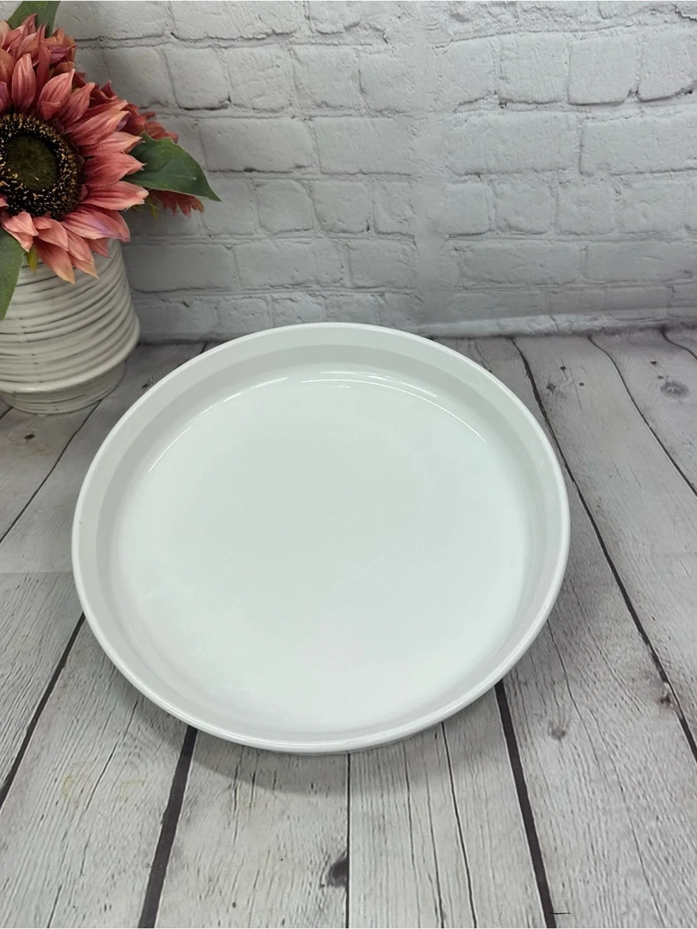 vtg Corningware White french white F-3-B 10